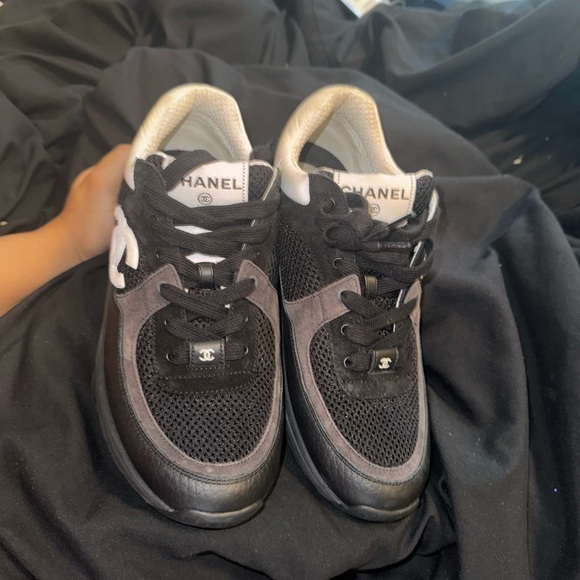 Chanel Sneakers ( gently worn ) only worn twice . - Picture 2 of 6